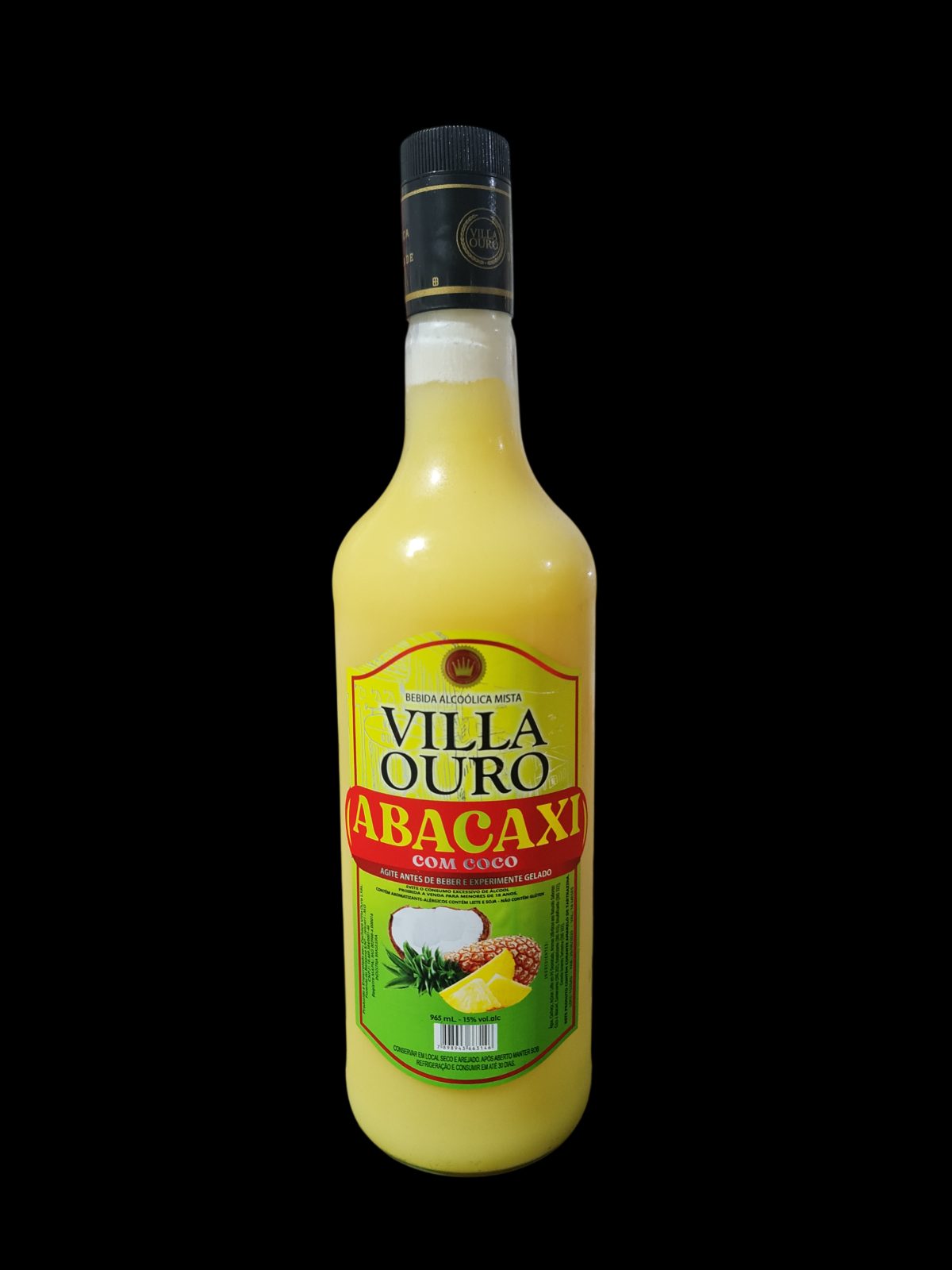 VILLA OURO - ABACAXI E COCO - 1L — Mist.Alcoólica, Horus Bar Coronel Fabriciano