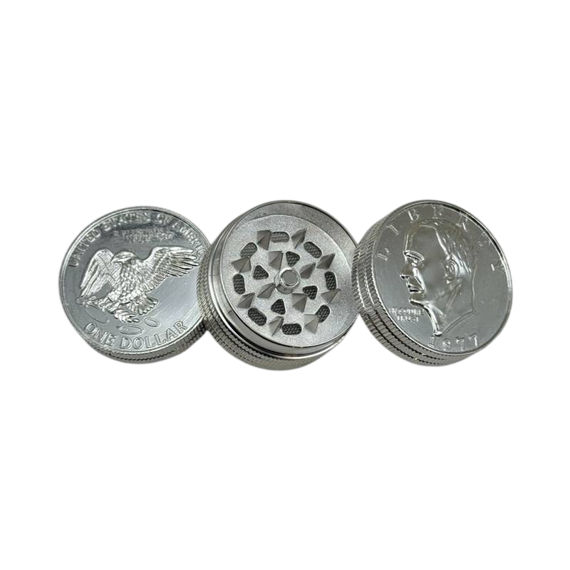 DICHAVADOR DE ALUMINIO 3 PARTES PRATA 40MM - MODELO : LIBERTY — Dichavadores, Horus Bar Coronel Fabriciano