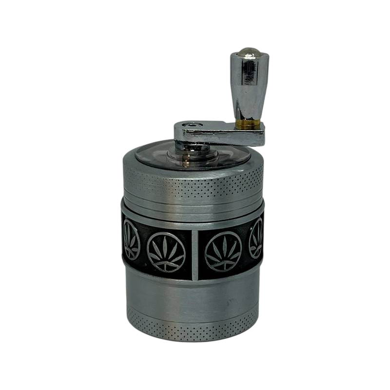 DICHAVADOR DE METAL MANIVELA 4 PARTES MEDIO — Dichavadores, Horus Bar Coronel Fabriciano