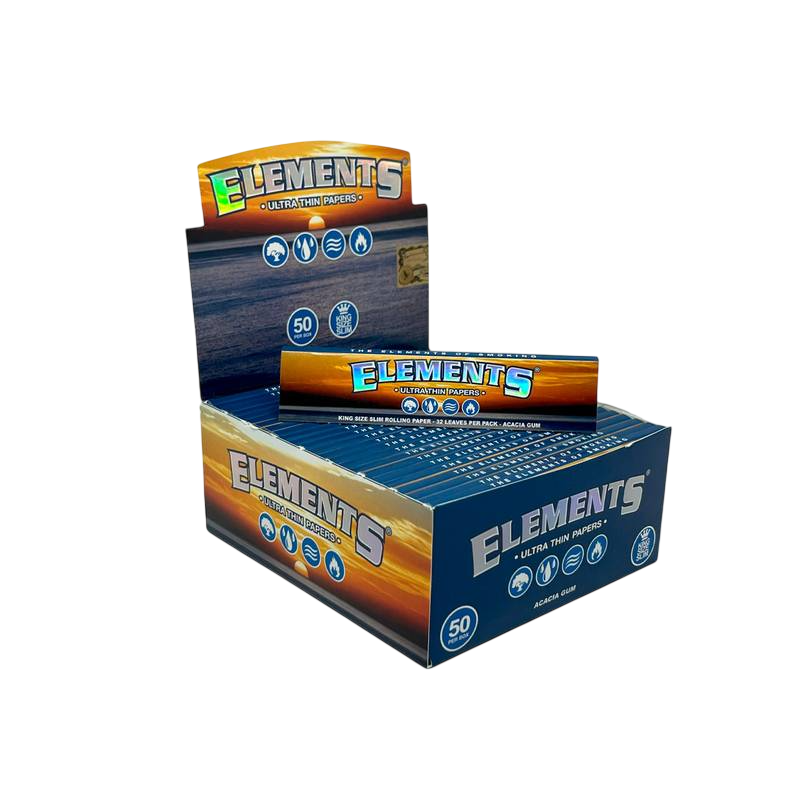 SEDA ELEMENTS - KINGSIZE SLIM - UN — Sedas e blunts, Horus Bar Coronel Fabriciano