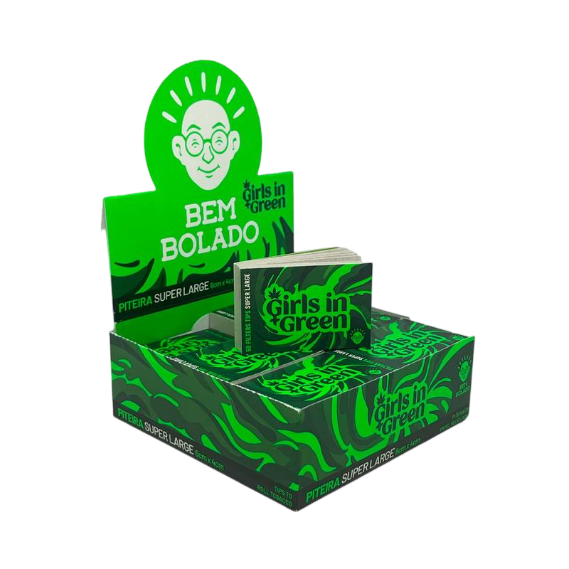 PITEIRA BEM BOLADO GIRLS IN GREEN - SUPERLARGE - UN — Tabacaria, Horus Bar Coronel Fabriciano
