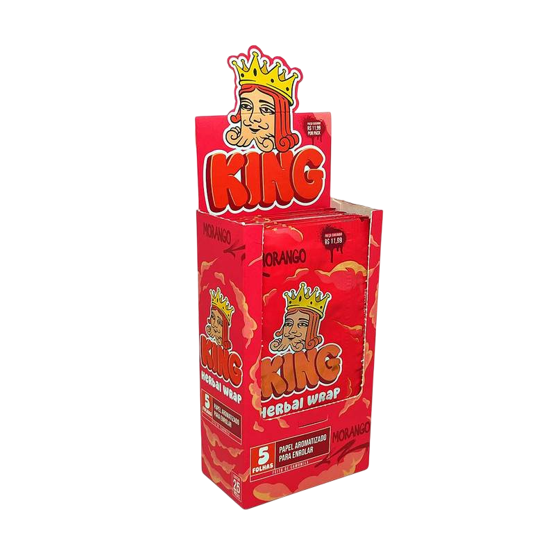 BLUNT KING HERBAL WRAP - MORANGO — Sedas e blunts, Horus Bar Coronel Fabriciano