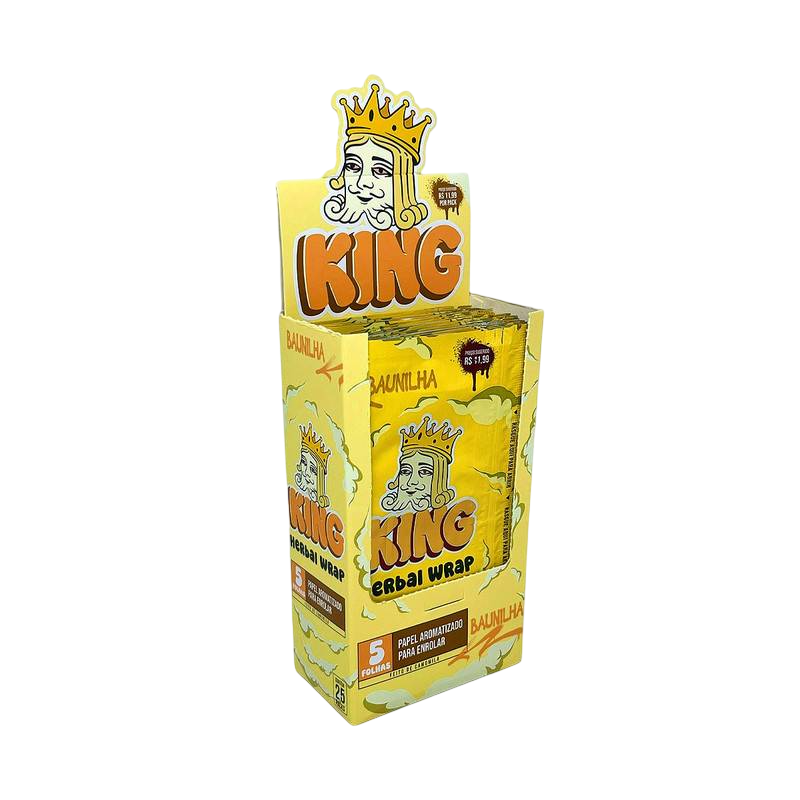 BLUNT KING HERBAL WRAP - BAUNILHA — Tabacaria, Horus Bar Coronel Fabriciano