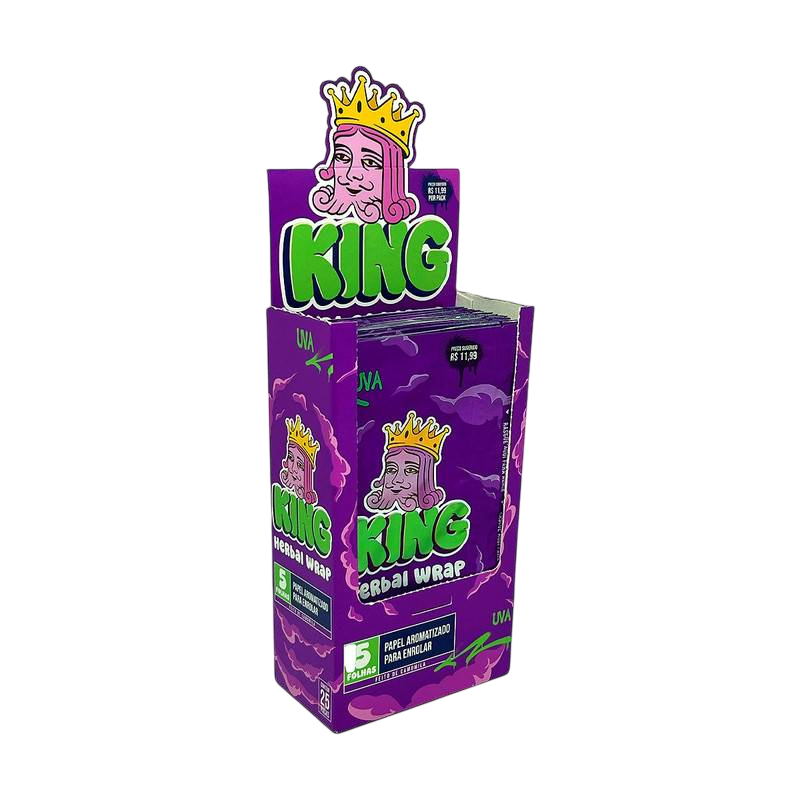 BLUNT KING HERBAL WRAP - UVA — Sedas e blunts, Horus Bar Coronel Fabriciano
