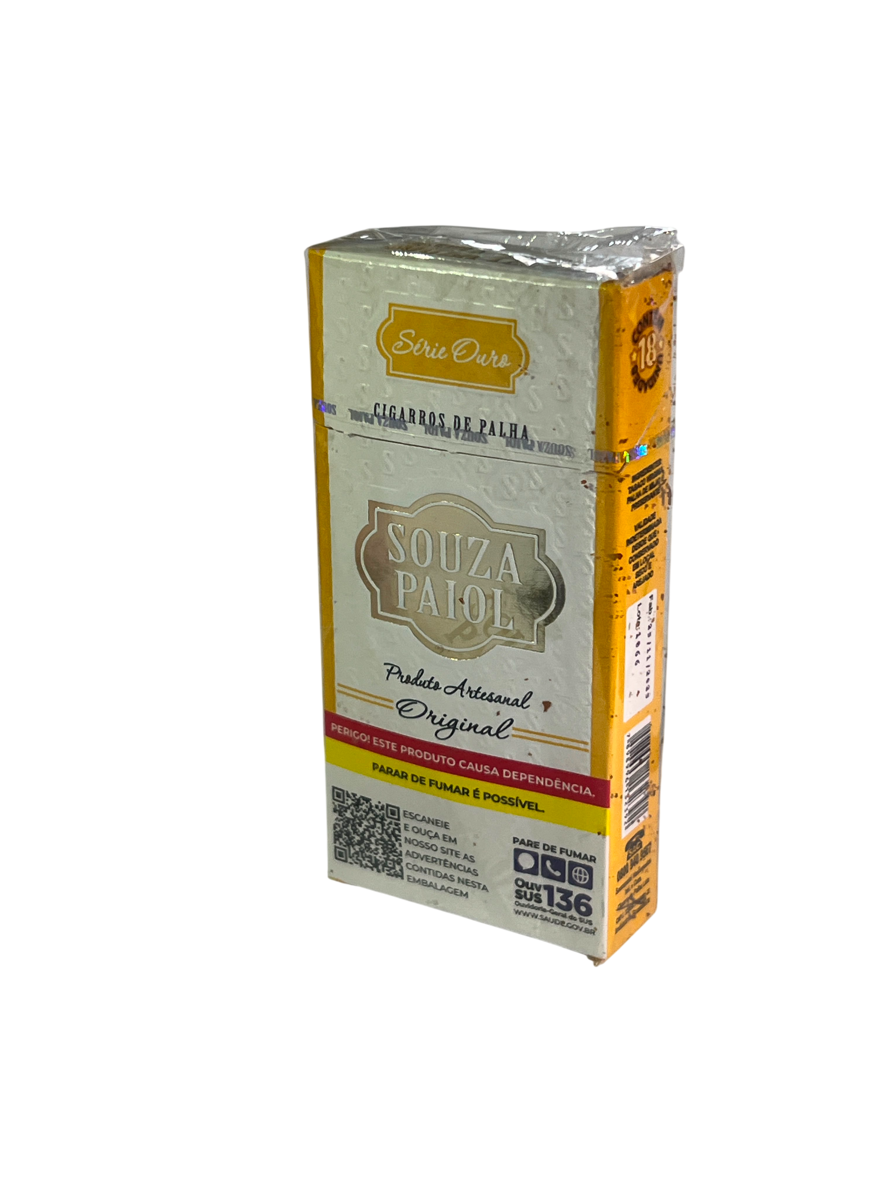 CIGARRO DE PALHA SOUZA CRUZ OURO - 20UN — Cigarros e palheiros, Horus Bar Coronel Fabriciano