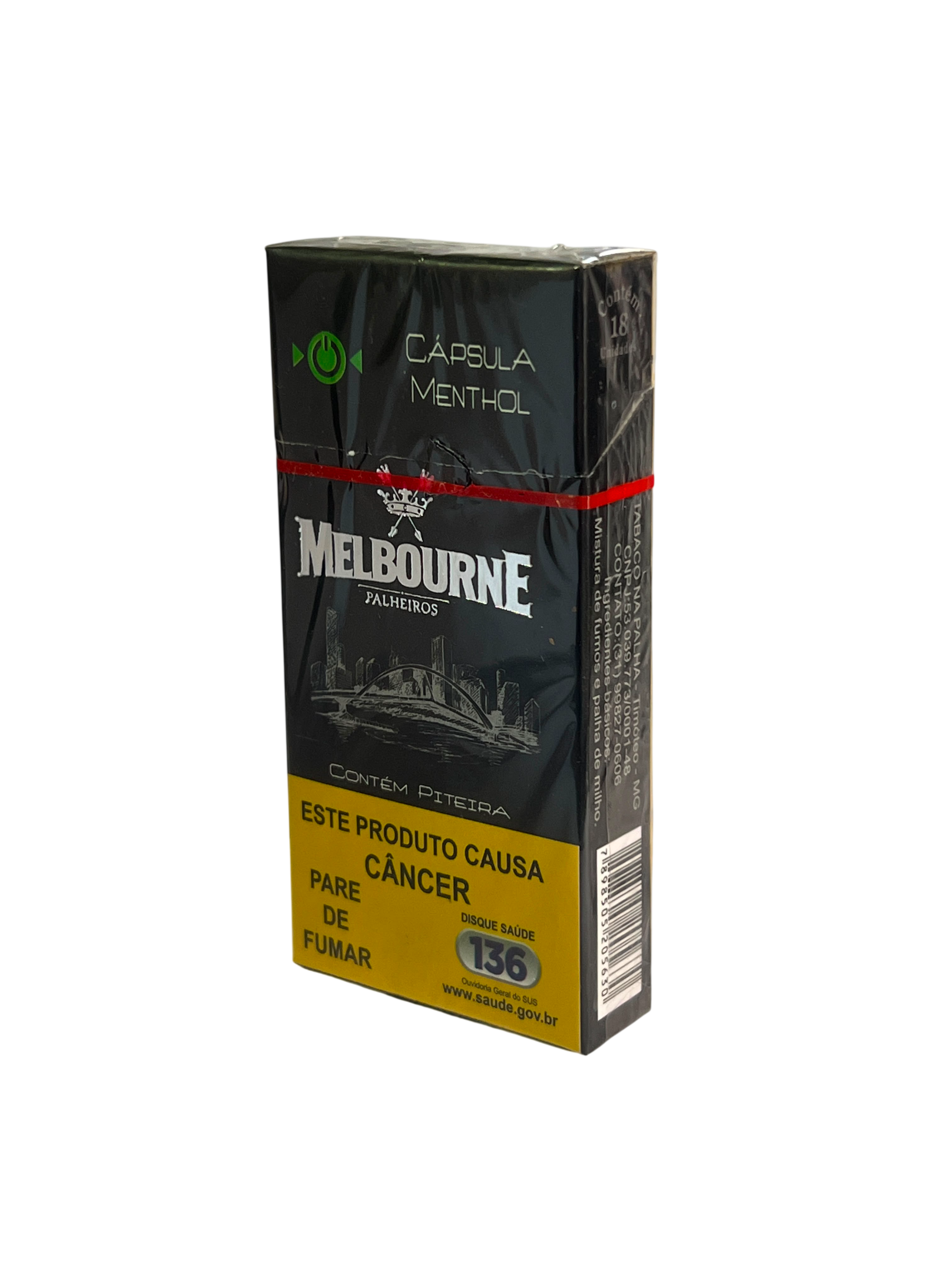 CIGARRO DE PALHA MELBORNE MINT - 20U — Cigarros e palheiros, Horus Bar Coronel Fabriciano